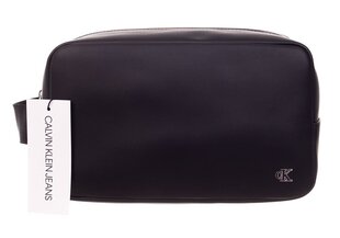 Kosmētikas soma Calvin Klein Washbag Pu, melna K50K506796 BDS cena un informācija | Kosmētikas somas, spoguļi | 220.lv
