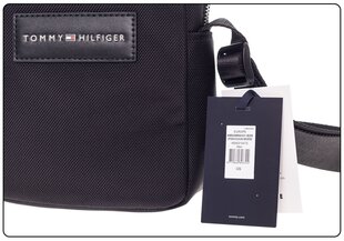 Plecu soma Tommy Hilfiger Uptown Nylon Mini Reporter, melna AM0AM06431 BDS cena un informācija | Vīriešu somas | 220.lv