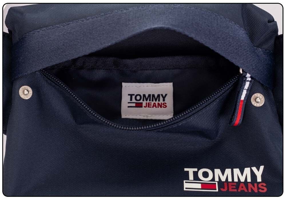 Jostas soma Tommy Hilfiger Tjm Campus Bumbag, tumši zila AM0AM07146 C87 cena un informācija | Vīriešu somas | 220.lv