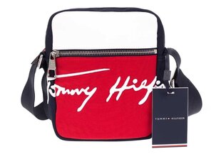 Сумка через плечо TOMMY HILFIGER TH SIGNATURE MINI REPORTER, темно-синяя AM0AM07382 DW5 цена и информация | Рюкзаки и сумки | 220.lv