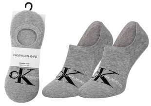 Носки следки Calvin Klein, 1 пара, серые, 100001869 003 27503 цена и информация | Мужские носки | 220.lv