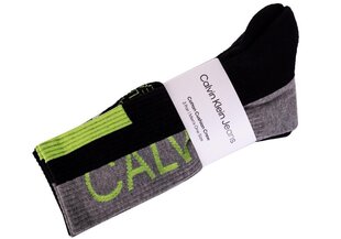 Garās zeķes vīriešiem Calvin Klein Socks, 3 pāri, melnas, 100002996 001 27978 cena un informācija | Vīriešu zeķes | 220.lv