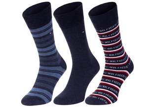 Мужские носки Tommy Hilfiger, 3 пары, синие 701210901 003 39666 цена и информация | Мужские носки | 220.lv