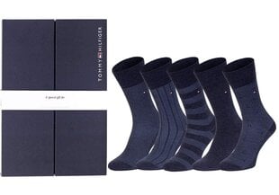 Мужские носки Tommy Hilfiger, 5 пар, синие 701210549 003 39678 цена и информация | Мужские носки | 220.lv