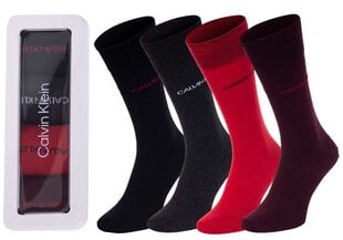 Мужские носки Calvin Klein НОСКИ 4 пары, черные/серые/красные/бордовые 100004805 002 39702 цена и информация | Мужские носки | 220.lv