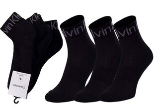 Мужские носки Calvin Klein 3 пары, черные 701218722 001 39824 цена и информация | Мужские носки | 220.lv