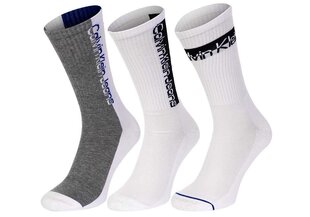 Мужские носки Calvin Klein 3 пары, белые 701218735 002 39790 цена и информация | Мужские носки | 220.lv