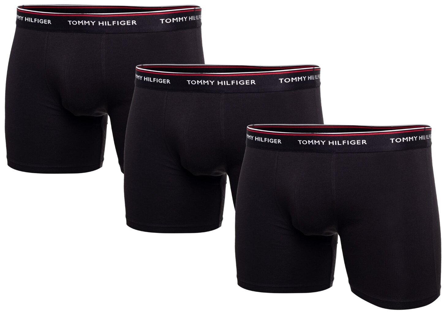 Tommy Hilfiger šorti vīriešiem, melni, 3gab cena un informācija | Vīriešu apakšbikses | 220.lv