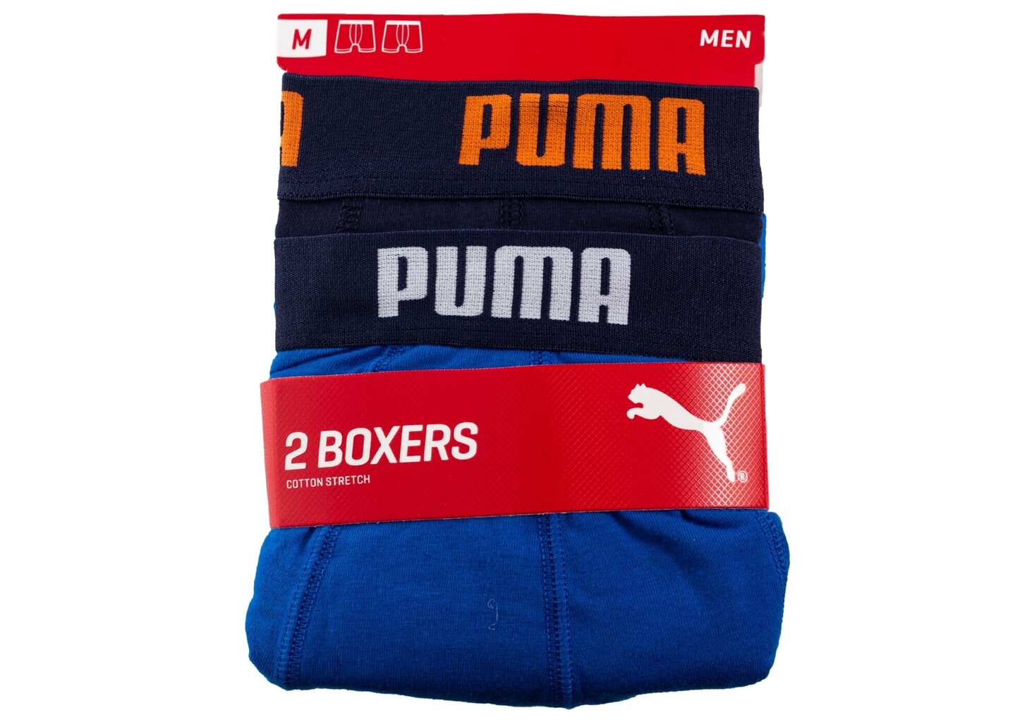 Bokseri vīriešiem Puma, 2 pāri, zili/tumši zili 906823 29 18678 cena un informācija | Vīriešu apakšbikses | 220.lv