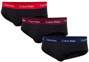 Apakšbikses vīriešiem Calvin Klein BRIEF 3 PAK BLACK U2661G 9IJ 19757 cena un informācija | Vīriešu apakšbikses | 220.lv