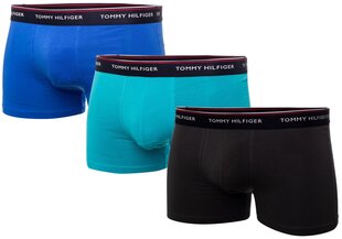 Boksera apakšbikses Tommy Hilfiger vīriešiem, 3 pāri BLUE/AQUA/DARK GREY 1U87903842 0SQ 19296 цена и информация | Мужские трусы | 220.lv