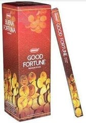 Aromātiskie smaržkociņi, Good fortune KRISHAN India, 8 gab. цена и информация | Подсвечники, свечи | 220.lv