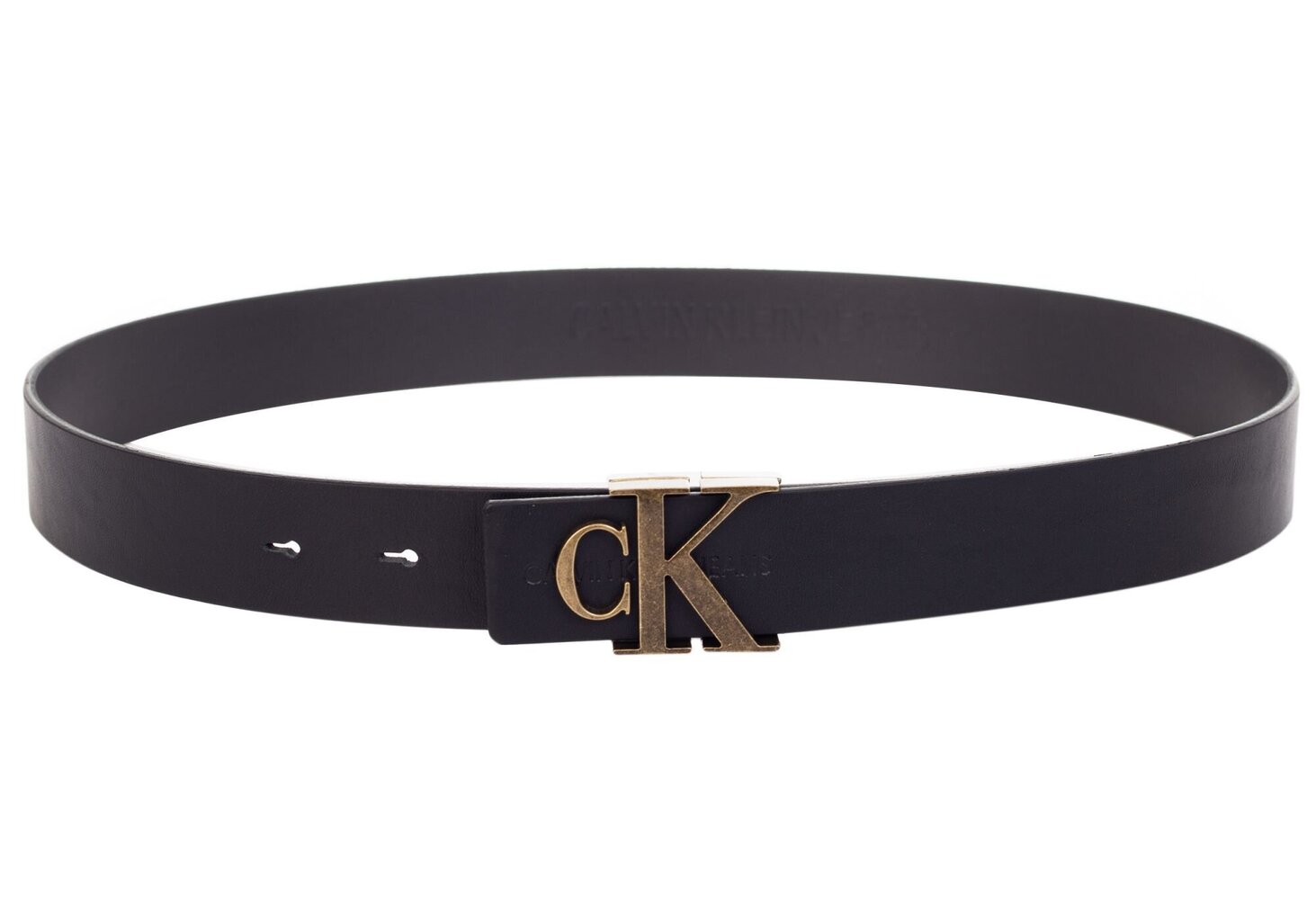 Divpusēja josta sievietēm Calvin Klein CKJ MONO HARDWARE REV 30 MM BLACK K60K606880 BDS 19766 cena un informācija | Sieviešu jostas | 220.lv