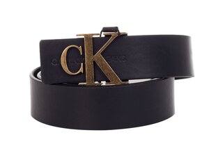 Двусторонний женский ремень Calvin Klein CKJ MONO HARDWARE REV, 30 мм, чёрный, K60K606880 BDS 19766 цена и информация | Женские ремни | 220.lv