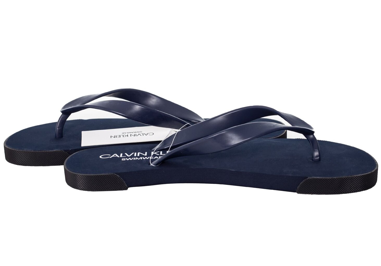 Čības vīriešiem Calvin Klein FF Sandals, tumši zilas KM0KM00338 470 12410 cena un informācija | Vīriešu iešļūcenes, čības, sandales | 220.lv
