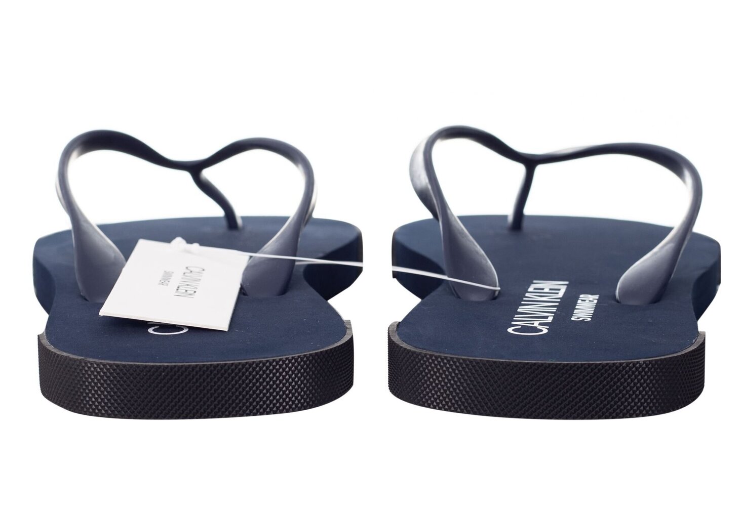 Čības vīriešiem Calvin Klein FF Sandals, tumši zilas KM0KM00338 470 12410 cena un informācija | Vīriešu iešļūcenes, čības, sandales | 220.lv