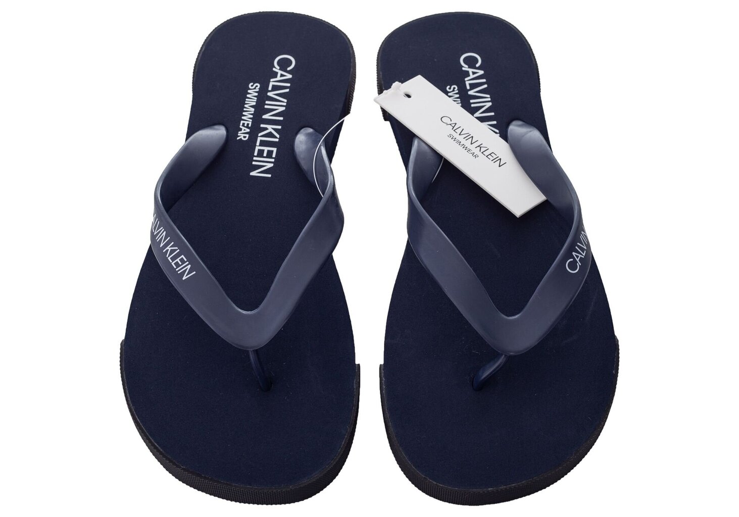 Čības vīriešiem Calvin Klein FF Sandals, tumši zilas KM0KM00338 470 12410 cena un informācija | Vīriešu iešļūcenes, čības, sandales | 220.lv