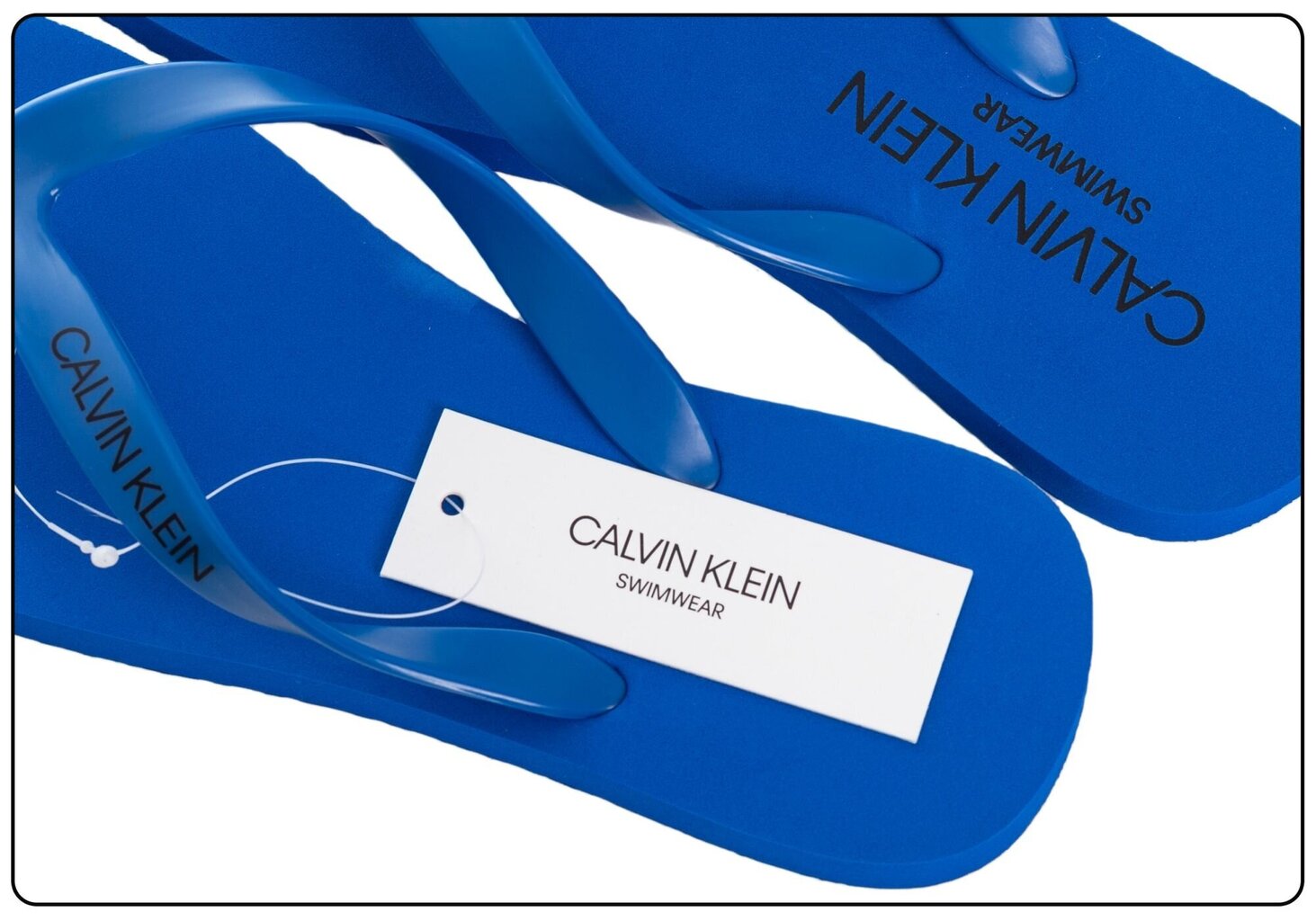 Čības vīriešiem Calvin Klein FF Sandales pār pirkstu, zilas KM0KM00497 CJR 15374 cena un informācija | Vīriešu iešļūcenes, čības, sandales | 220.lv