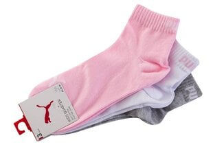 Zeķes-pēdiņas Puma, 3 pāri PINK/GREY/WHITE 907375 18 20017 цена и информация | Носки, колготки для мальчиков | 220.lv