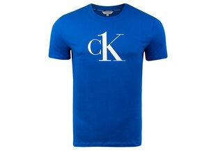 Vīriešu T-krekls Calvin Klein RELAXED CREW TEE, zils KM0KM00646 C5D 26055 цена и информация | Мужские футболки | 220.lv