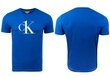 Vīriešu T-krekls Calvin Klein RELAXED CREW TEE, zils KM0KM00646 C5D 26055 cena un informācija | Vīriešu T-krekli | 220.lv