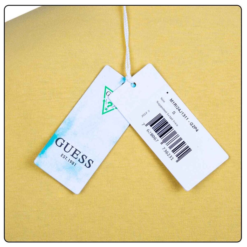 Vīriešu T-krekls GUESS T-SHIRT CN SS CORE TEE, dzeltens M1RI24J1311 G2P4 44633 cena un informācija | Vīriešu T-krekli | 220.lv