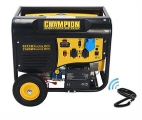 Champion 8000 vatu benzīna ģenerators ar tālvadības pulti cena un informācija | Elektrības ģeneratori | 220.lv