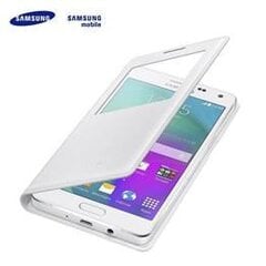 Samsung EF-PA500BWEG Īpaši plāns sāniski atverams maks ar lodziņu A500 Galaxy A5 Balts (EU Blister) cena un informācija | Telefonu vāciņi, maciņi | 220.lv