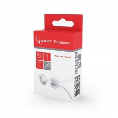 Gembird 001-W Universālas Mp3 / Telefona 3.5mm Stereo In-Ear Austiņas bez mikrafona Baltas цена и информация | Austiņas | 220.lv