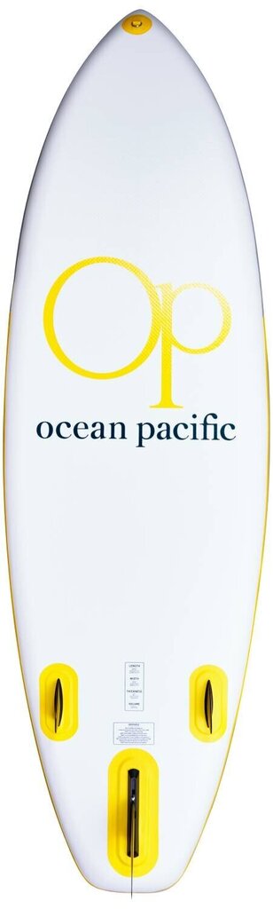Ocean Pacific Sunset All Round 9'6 piepūšamais airu dēlis, balts/pelēks/dzeltens cena un informācija | SUP dēļi, sērfa dēļi un piederumi | 220.lv
