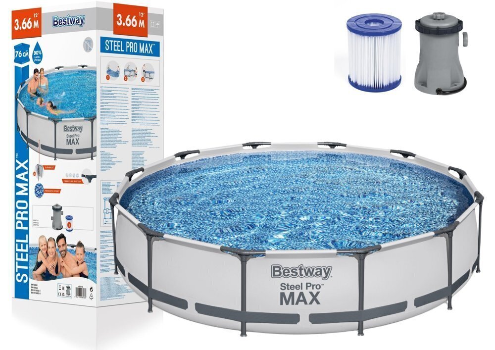 Bestway baseins 366 x 76 cm cena un informācija | Baseini | 220.lv