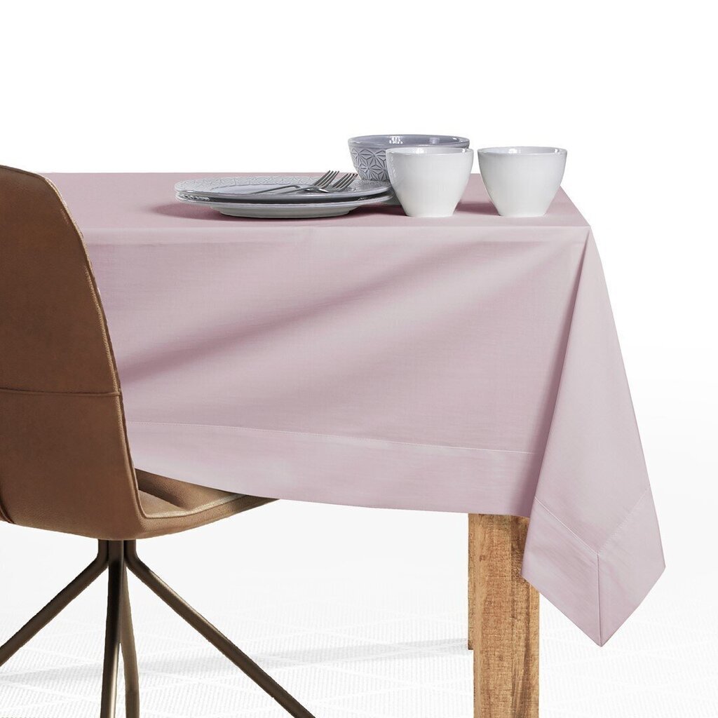DecoKing galdauts Pure, rozā, 160x160 cm цена и информация | Galdauti, salvetes | 220.lv