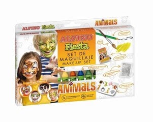 Grima komplekts Alpino Fiesta Animals, 6 krāsas x 5 g cena un informācija | Karnevāla kostīmi, maskas un parūkas | 220.lv