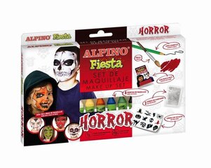 Набор для грима Alpino Fiesta Horror, 6 цветов x 5г цена и информация | Карнавальные костюмы, парики и маски | 220.lv