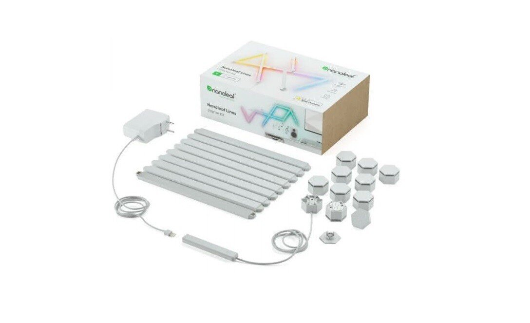 Nanoleaf Lines Starter Kit (9 plāksnes) cena un informācija | LED lentes | 220.lv