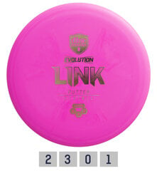 Disku golfa disks Putter HARD EXO LINK Evolution Pink цена и информация | Диск-гольф | 220.lv