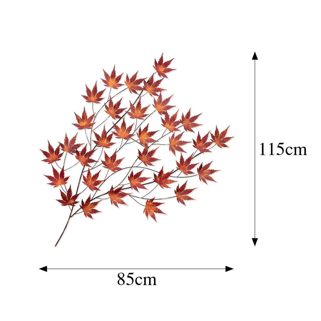 Metāla sienas dekors, 85 x 115 x 4 cm cena un informācija | Interjera priekšmeti | 220.lv