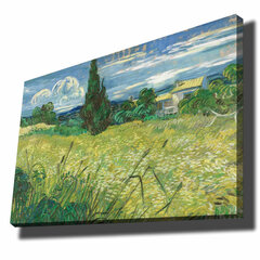 Reprodukcija Green Wheat Field with Cypress cena un informācija | Gleznas | 220.lv
