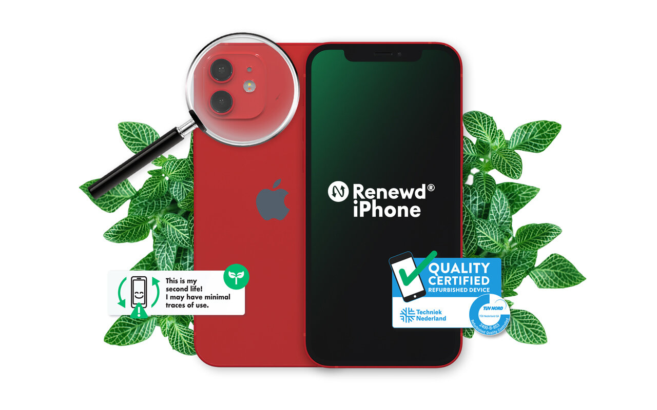 Телефон Renewd® iPhone 12 64GB Red цена | 220.lv