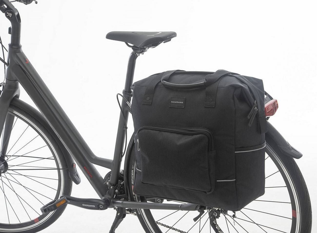 Velosipēda ceļojumu soma New Looxs Camella 24.5L, melna cena un informācija | Velo somas, telefona turētāji | 220.lv