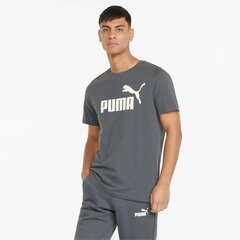 Puma vīriešu T-krekls 586667*39, pelēks/balts 4064535434323 cena un informācija | Vīriešu T-krekli | 220.lv