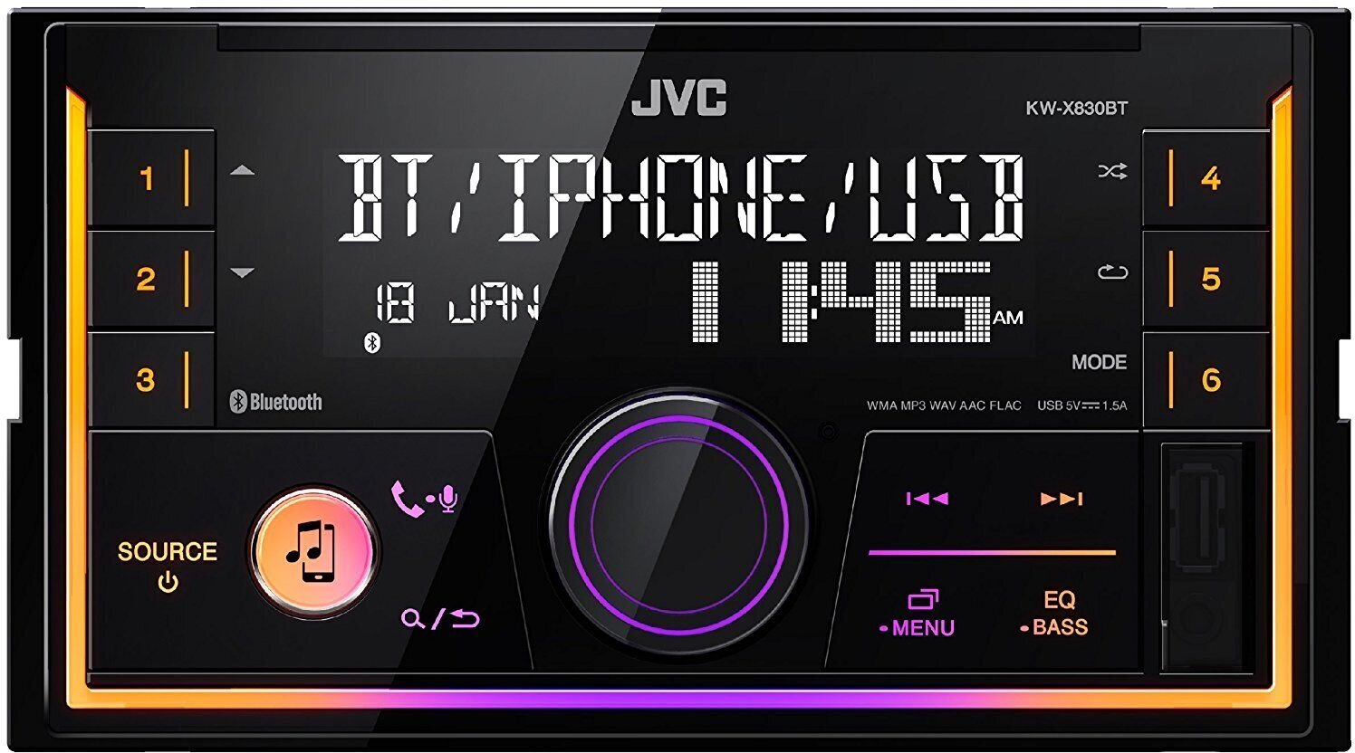 JVC KW-X830BT цена и информация | Auto akustiskās sistēmas | 220.lv
