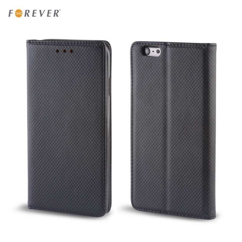 Forever Smart Magnetic Fix Book, piemērots Samsung Galaxy S6 Edge (G925), melns cena un informācija | Telefonu vāciņi, maciņi | 220.lv