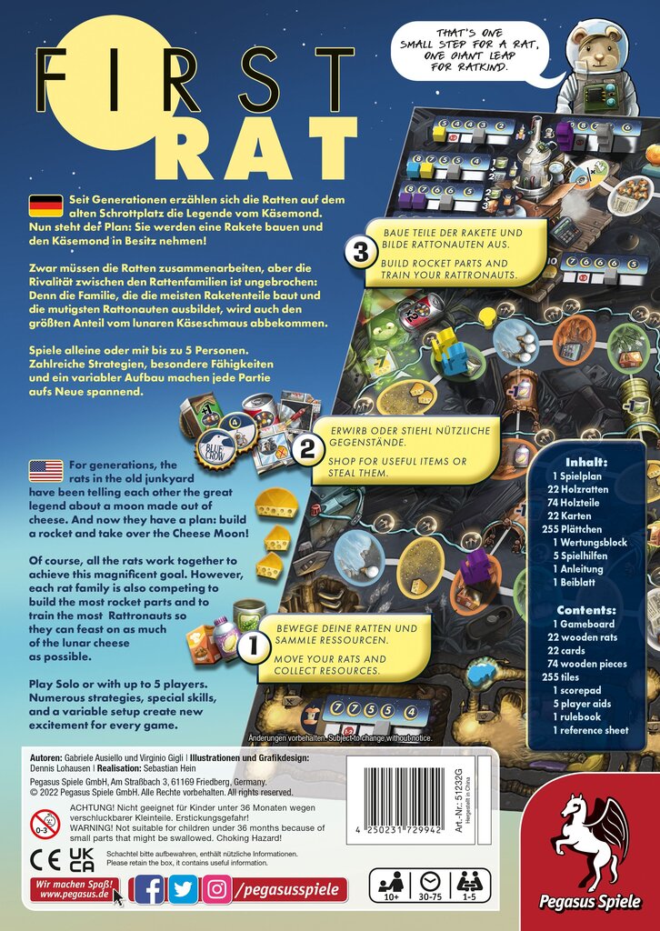 Galda spēle First Rat cena un informācija | Galda spēles | 220.lv