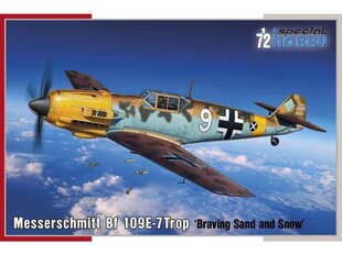 Сборная пластиковая модель Special Hobby - Messerschmitt Bf 109E-7Trop Braving Sand and Snow 1/72, 72462 цена и информация | Конструкторы и кубики | 220.lv