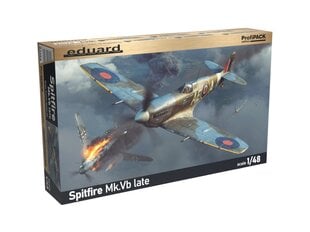 Plastmasas modeļu komplekts Eduard - Spitfire Mk.Vb late ProfiPACK Edition, 1/48, 82156 cena un informācija | Konstruktori | 220.lv