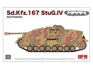 Сборная пластиковая модель Rye Field Model - Sd.Kfz. 167 StuG IV Early Production, 1/35, RFM-5060 цена и информация | Конструкторы и кубики | 220.lv