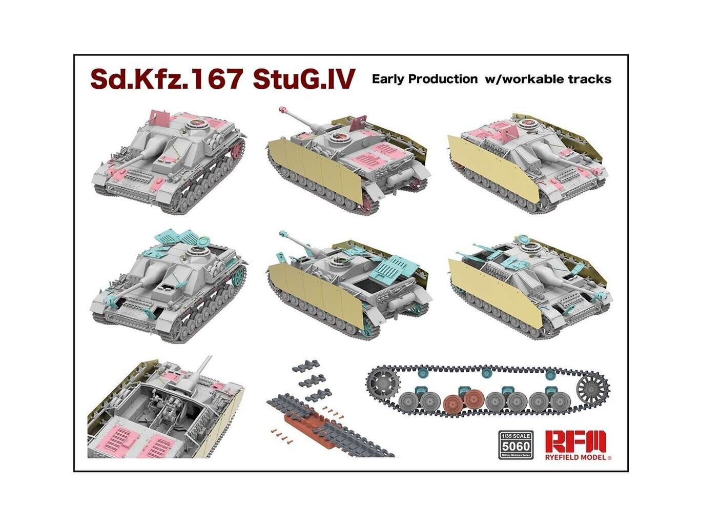 Plastmasas modeļu komplekts Rye Field Model - Sd.Kfz. 167 StuG IV Early Production, 1/35, RFM-5060 cena un informācija | Konstruktori | 220.lv