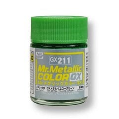 Краска Mr.Hobby - Mr.Color GX Metal Yellow Green, GX-211, 18 мл цена и информация | Принадлежности для рисования, лепки | 220.lv