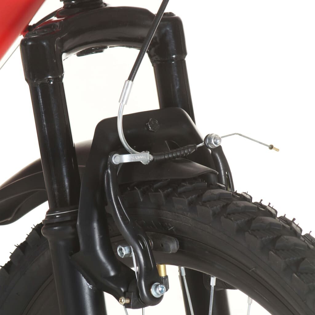 vidaXL kalnu velosipēds, 21 ātrums, 26'', 49 cm, sarkans cena un informācija | Velosipēdi | 220.lv